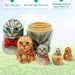 Матрешка деревянная, 5 мест, 12 см (0133777-1)